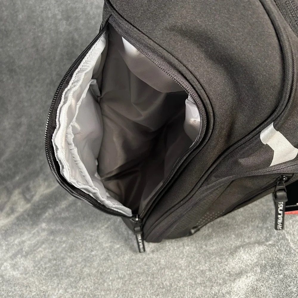 Rawlings Legion Baseball Softball Backpack Black 45L Bat Sleeves Shoe Pocket NEW